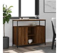 Vidaxl Buffet Chêne Marron 100x35x80 Cm Bois D'ingénierie Marron