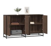 vidaXL Buffet chêne marron 134x35x76 cm bois d'ingénierie, meuble de rangement, meuble de rangement de cuisine, meuble de 3300819