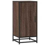 vidaXL Buffet chêne Marron 35,5x35x76 cm Bois d'ingénierie et métal, Meuble de Rangement, Meuble de Rangement de Cuisine, Meuble de Rangement de Salon