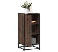 Vidaxl Buffet Chêne Marron 35,5x35x76 Cm Bois D'ingénierie Et Métal Multicolore