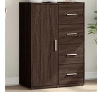 vidaXL Buffet 840512 chêne marron 60 x 31 x 84 cm en bois d'ingénierie