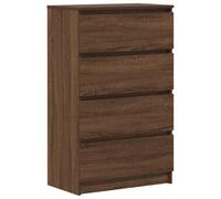 vidaXL Buffet Chêne Marron 60x35x98,5 cm Bois d'ingénierie