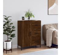 Vidaxl Buffet Chêne Marron 69,5x34x90 Cm Bois D'ingénierie Multicolore