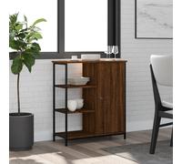 Vidaxl Buffet Chêne Marron 70x30x80 Cm Bois D'ingénierie Marron