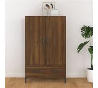 vidaXL Buffet Chêne marron 70x31x115 cm Bois d'ingénierie817476 Brun G