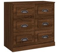 vidaXL Buffet chêne marron 70x35,5x67,5 cm Bois d'ingénierie