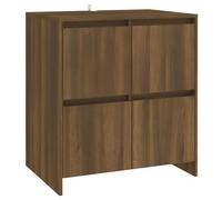 Buffet, Armoire avec Portes, Meuble de Rangement, Organisateur de Salle de Séjour Salon Intérieur, Chêne Marron Bois d'Ingénierie