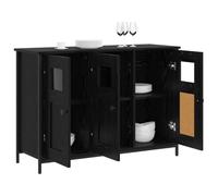 vidaXL Buffet Chêne Noir 100 x 35 x 70 cm Bois d'ingénierie,