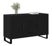 vidaXL Buffet Chêne Noir 100 x 36 x 60 cm Bois d'ingénierie | Cette finition en chêne noir s'intègre super bien dans un décor moderne,