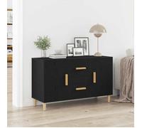 vidaXL Buffet chêne noir 100x36x60 cm bois d'ingénierie, meuble de rangement, meuble de rangement de cuisine, meuble de 862094