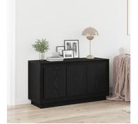 vidaXL Buffet Chêne Noir 102 x 35 x 55 cm Bois d'ingénierie, Meuble de Salle à Manger, Buffet Moderne, Rangement rectangulaire, Grand Espace, Bois synthétique, Organiseur Pratique