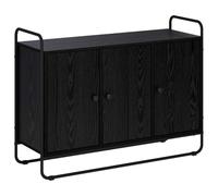 vidaXL Buffet Chêne Noir 102 x 35 x 75 cm Bois d'ingénierie