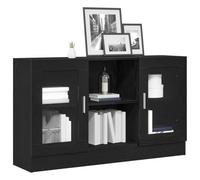 vidaXL Buffet Noir Chêne 120 x 30,5 x 70 cm, Bois composite, Contemporain