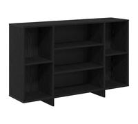 Vidaxl Buffet Chêne Noir 120 X 30 X 75 Cm Bois D'ingénierie