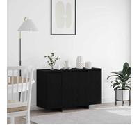 vidaXL - Buffet moderne - Chêne noir - Étagères ajustables - 120x41x75 cm - Sécurité murale