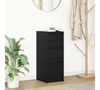 vidaXL Buffet chêne Noir 29,5x34x76 cm Bois d'ingénierie