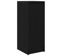 vidaXL Buffet chêne Noir 29,5x34x76 cm Bois d'ingénierie, Meuble de Rangement, Meuble de Rangement de Cuisine, Meuble de Rangement de Salon