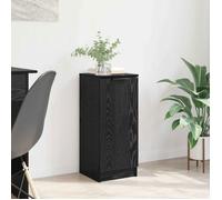 VIDAXL Buffet chêne noir 30 x 30 x 70 cm - buffet rectangulaire en bois d'ingénierie pour salon