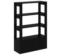 vidaXL Buffet Chêne Noir 30 x 80 x 119.5 cm Bois d'ingénierie, Rangement Salon, Buffet Rectangulaire Moderne, Meuble Minimaliste, Élégante Solution Organisée