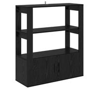 Vidaxl Buffet Chêne Noir 30 X 80 X 90 Cm Bois D'ingénierie
