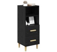 vidaXL Buffet Sonoma – Armoire de rangement Bois d'ingénierie 34,5x34x90 cm – Gris