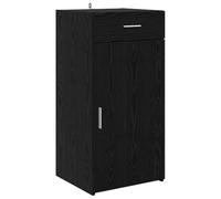vidaXL Buffet Chêne Noir 42,5 x 40 x 93 cm Bois d'ingénierie, Salon Moderne, Meuble latéral rectangulaire en Bois, Rangement stylé, Cabinet épuré, Meubles compacts