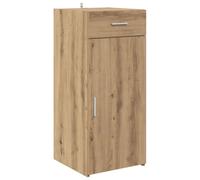 vidaXL Buffet Chêne Noir 42,5 x 40 x 93 cm Bois d'ingénierie, Séjour, Meuble de Rangement rectangulaire, Buffet en Bois, Organisation Maison, Cabinet Moderne avec tiroirs