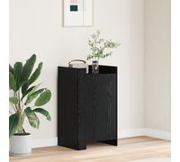 Vidaxl Buffet Chêne Noir 45x35x75 Cm Bois D'ingénierie