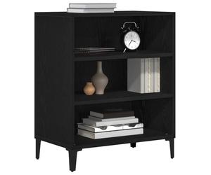 vidaXL Buffet Chêne Noir 57 x 35 x 70 cm Bois d'ingénierie, Rangement Salon, Design Rectangulaire, Buffet Moderne, Déco Pratique, Meuble Durable, Solution Polyvalente