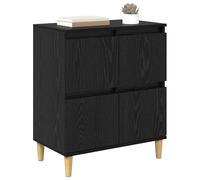 vidaXL Buffet Chêne Noir 60 x 35 x 70 cm Bois d'ingénierie