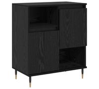 vidaXL Buffet Chêne Noir 60 x 35 x 70 cm Bois d'ingénierie, Buffet Moderne, Design rectangulaire, Grand Espace de Rangement, Style Minimaliste, Meuble Pratique et élégant, Finition Mate