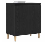 vidaXL Buffet Chêne Noir 60 x 35 x 70 cm Bois d'ingénierie | Un max d'espace à l'intérieur pour garder tes affaires en ordre, Un design qui donne du peps à ta maison,