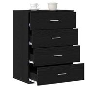 vidaXL Buffet Chêne Noir 60 x 39 x 80 cm Bois d'ingénierie