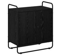 vidaXL Buffet Chêne Noir 68 x 35 x 75 cm Bois d'ingénierie