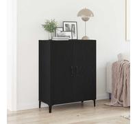 vidaXL Buffet chêne Noir 69,5x34x90 cm Bois d'ingénierie, Armoire, Armoire latérale, Armoire de Rangement, Armoire, Placard, Buffet Haut