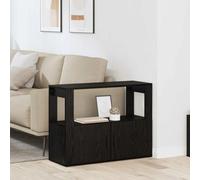 Buffet moderne en bois d'ingénierie - vidaXL - Chêne Noir - 80x30x60 cm - 2 portes - Étagères intégrées