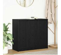 vidaXL Buffet chêne noir 85x34x76 cm bois d'ingénierie meuble de rangement meuble de rangement de cuisine meuble de 861626