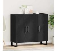vidaXL Buffet Chêne noir 90 x 34 x 80 cm Bois d'ingénierie 862955