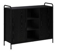 vidaXL Buffet Chêne Noir 97 x 33 x 81 cm Bois d'ingénierie
