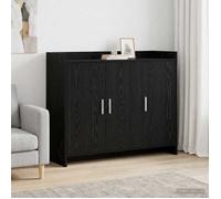 vidaXL Buffet Chêne noir 98 5 x 33 x 80 cm Bois d'ingénierie 8011124