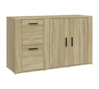 Vidaxl Buffet Chêne Sonoma 100x33x59,5 Cm Bois D'ingénierie Multicolore