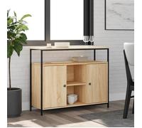 Vidaxl Buffet Chêne Sonoma 100x35x80 Cm Bois D'ingénierie Marron