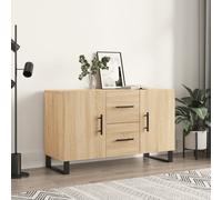 vidaXL Buffet, Armoire de Rangement avec Pieds, Meuble de Rangement, Organisateur Salon Salle de Séjour, Moderne, Chêne Sonoma Bois d'Ingénierie