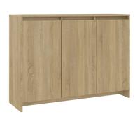 Vidaxl Buffet Chêne Sonoma 102x33x75 Cm Aggloméré Beige