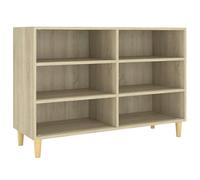 vidaXL Buffet armoire latérale de rangement Chêne Sonoma 103,5x35x70 cm Aggloméré