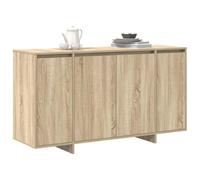 vidaXL – Buffet bas Chêne Sonoma – 3 portes, 2 étagères – Bois d'ingénierie – Beige