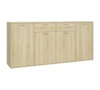 Vidaxl Buffet Chêne Sonoma 160x36x75 Cm Aggloméré