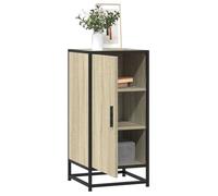 vidaXL Buffet chêne sonoma 35,5x35x76 cm bois d'ingénierie et métal, meuble de rangement, meuble de rangement de cuisine, 848940