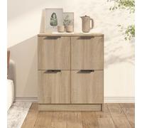 vidaXL Buffet Chêne sonoma 60x30x70 cm Bois d'ingénierie Marron