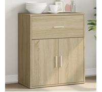 vidaXL Buffet chêne sonoma 60x31x70 cm bois d'ingénierie, armoire de rangement, meuble d'entrée, meuble d'appoint, meuble de 840466